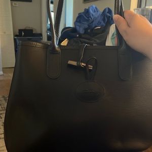 Longchamp Roseau Essential Shoulder Tote Black